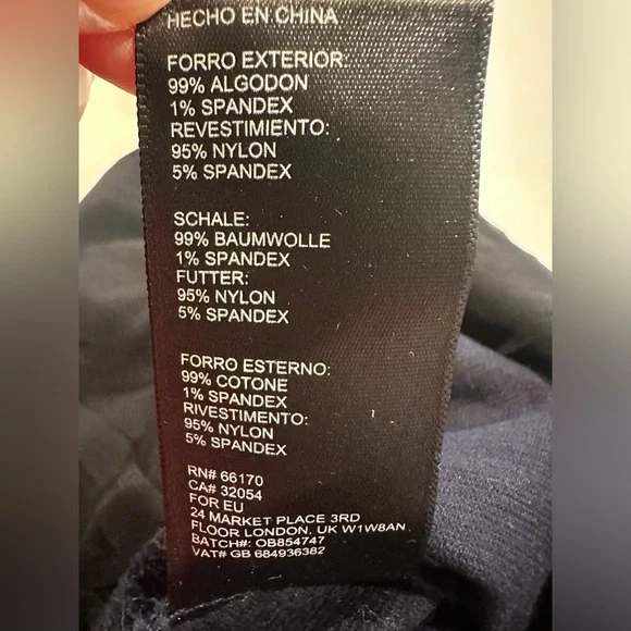 Urban Outfitters BDG April Corduroy Zip Front Jumpsuit-Size Small-Navy Blue - Picture 9 of 11